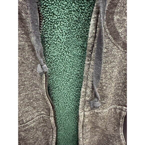 Green Bay Packers Sweater Mens Medium Heather Gray Green Football NFL Full Zip - Picture 8 of 10